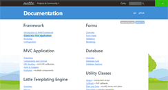 Desktop Screenshot of doc.nette.org