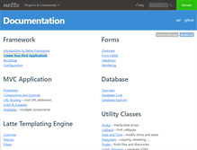 Tablet Screenshot of doc.nette.org