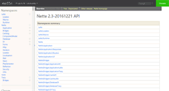Desktop Screenshot of api.nette.org